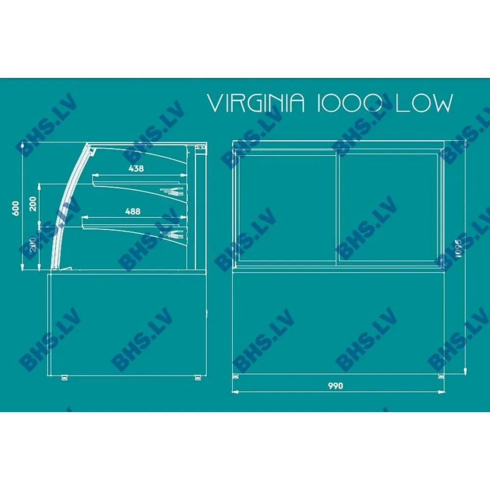 Virginia 1000 Low - Pasniegšanas vitrīna