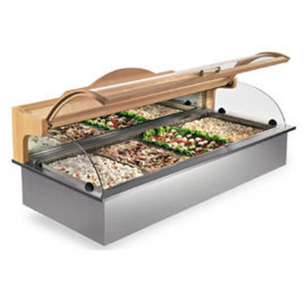 Стильная витрина для свежей рыбы 4-1/1, 2/7