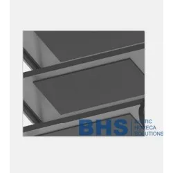 Stainless steel serving trolley VTS3