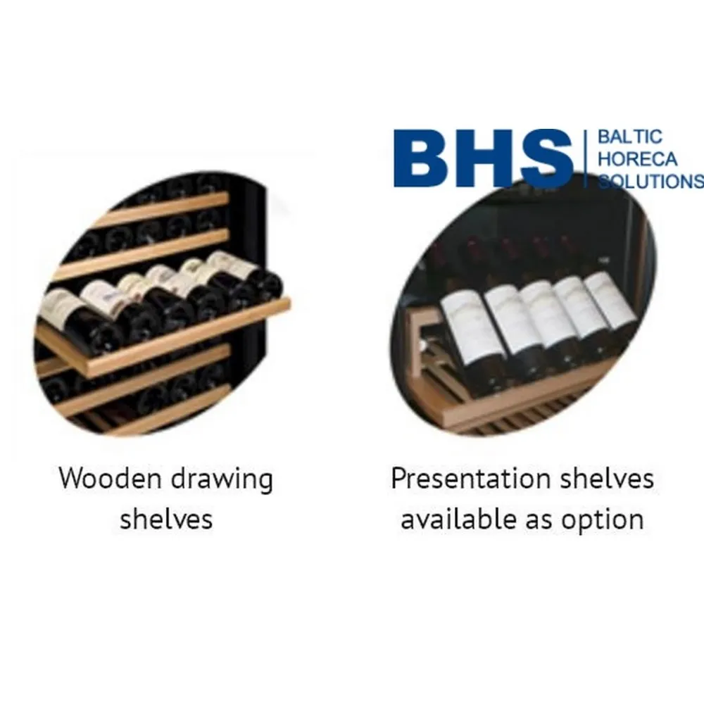 Stilingas 350 litrų vyno šaldytuvas su dviem zonomis