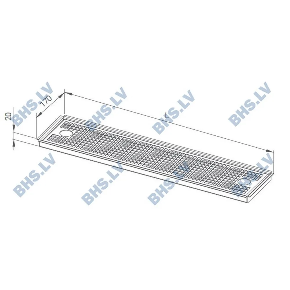 Дренажный поддон для бара 700