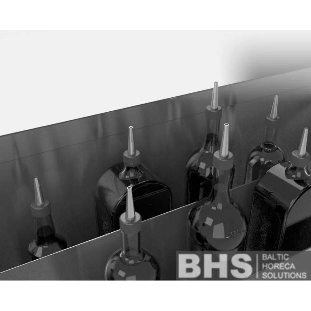 Двойная настенная полка для бутылок 1000