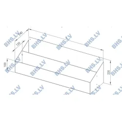 Двойная полка для бутылок монтируемая 1000