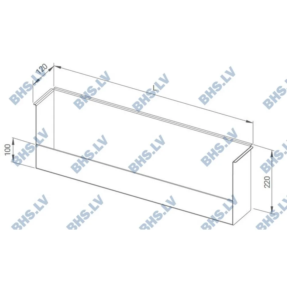 Сварная полка для бутылок 1000 мм
