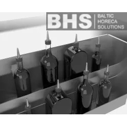 Двойная полка для бутылок сварная 800