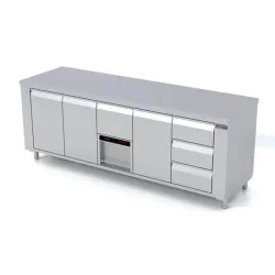 Tõstemehhanismiga külmutuslaud P444 2330 mm