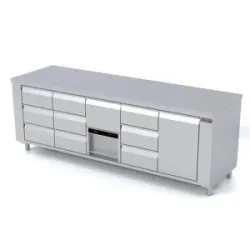 Tõstemehhanismiga külmutuslaud P449 2330 mm