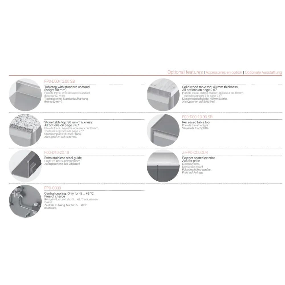 Konditorejas ledusskapis ar darba virsmu P206