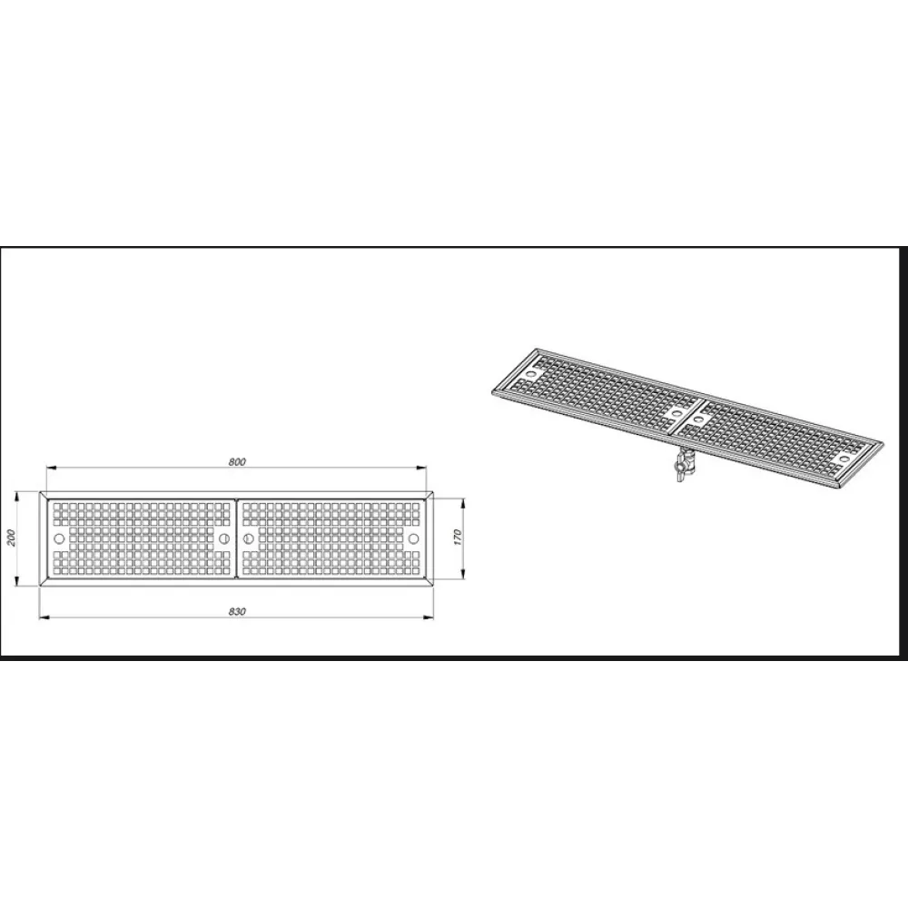 Drip-tray for bar 700 (Z-DTFB-70/17/2)