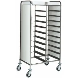 Tugevdatud käru 20 kandiku jaoks, külgpaneelidega (bianco-white)