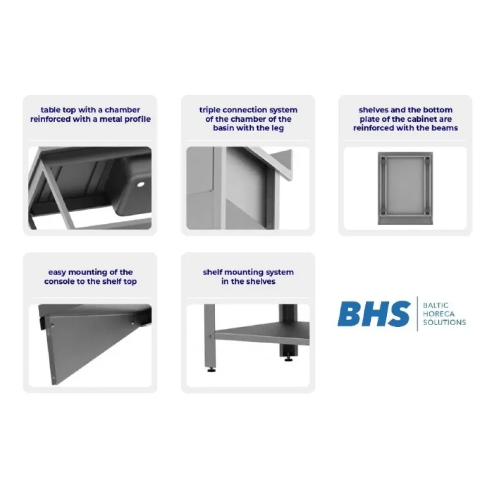 Sieninis stalas be lentynos 800