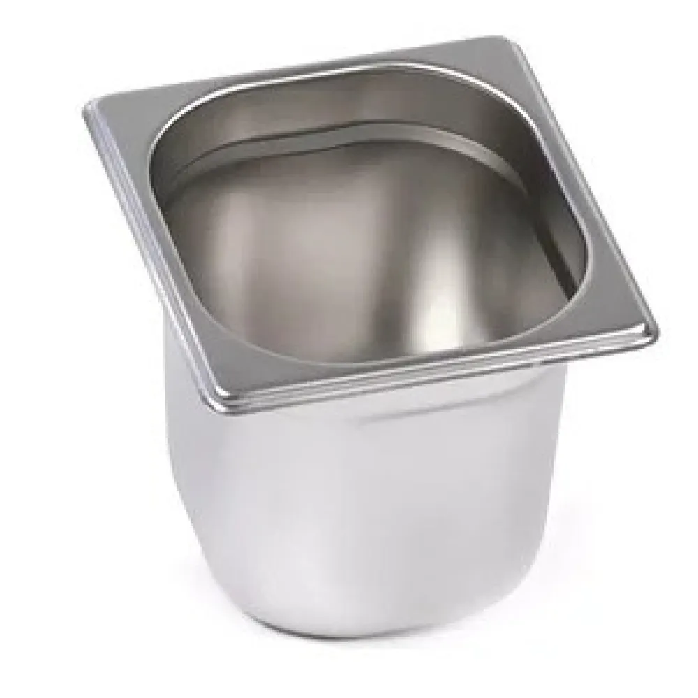 GN1/6 Roostevabast Terasest Konteiner K-150 mm