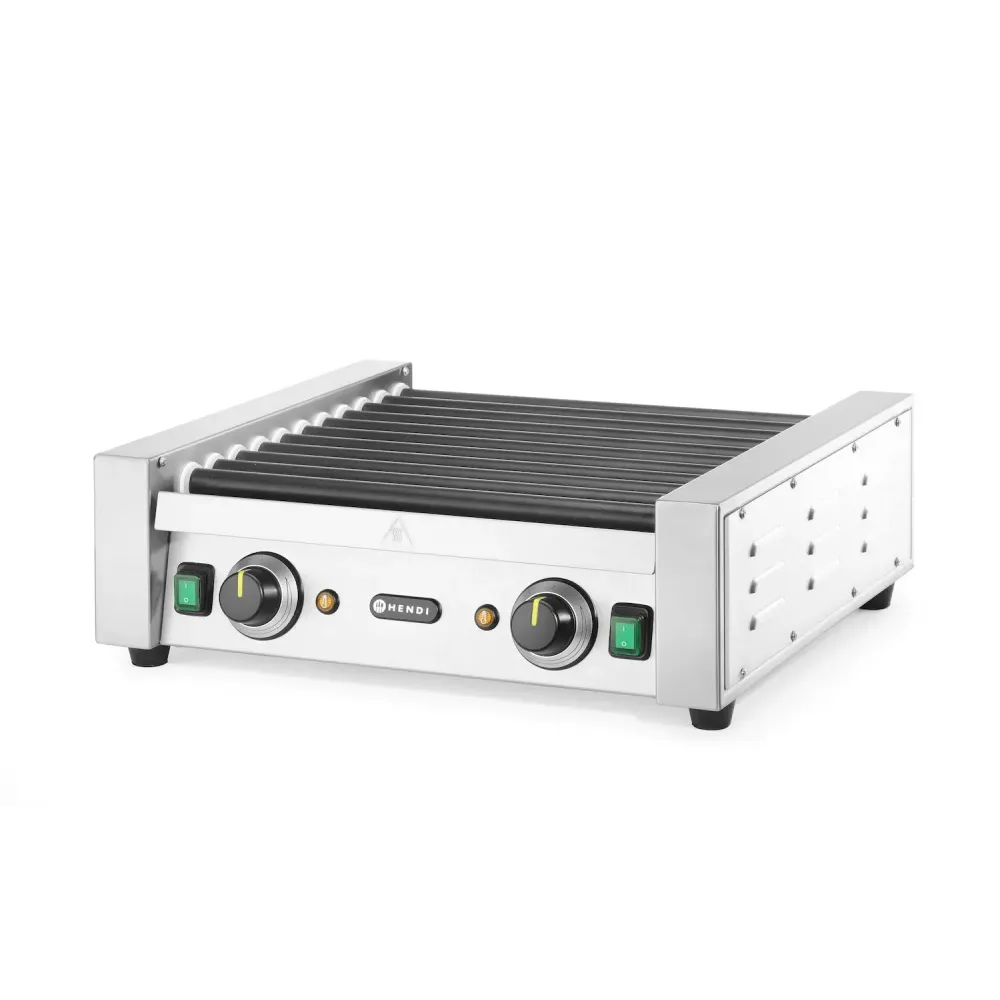 Karštų dešrelių grilis su dviem šildymo zonomis