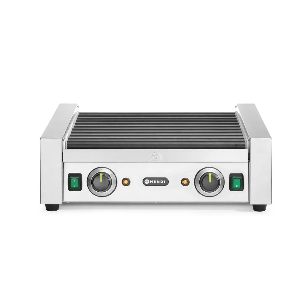 Karštų dešrelių grilis su dviem šildymo zonomis