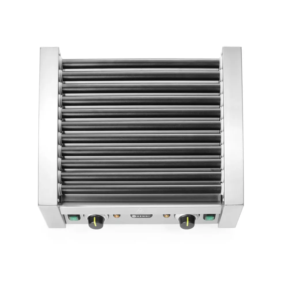 Karštų dešrelių grilis su dviem šildymo zonomis