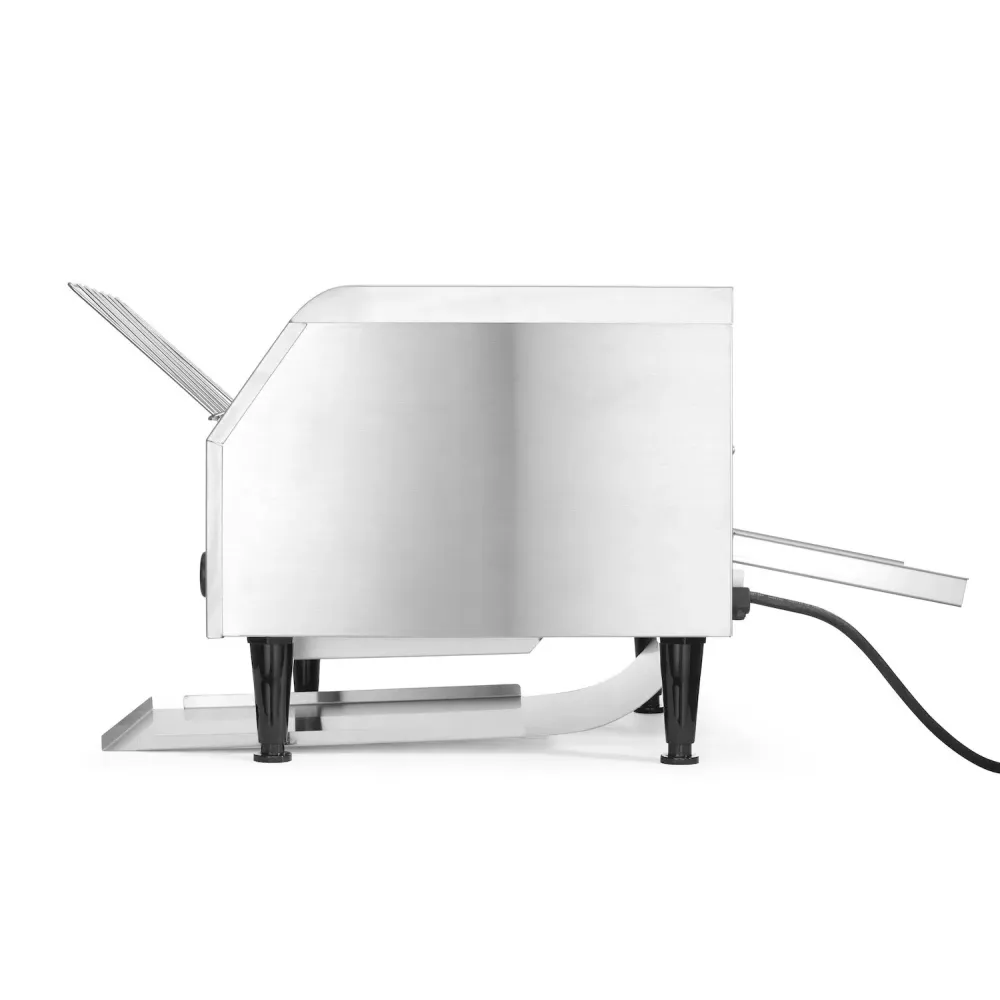 Dvigubas konvejerio skrudintuvas su 2 dozavimo padėklų