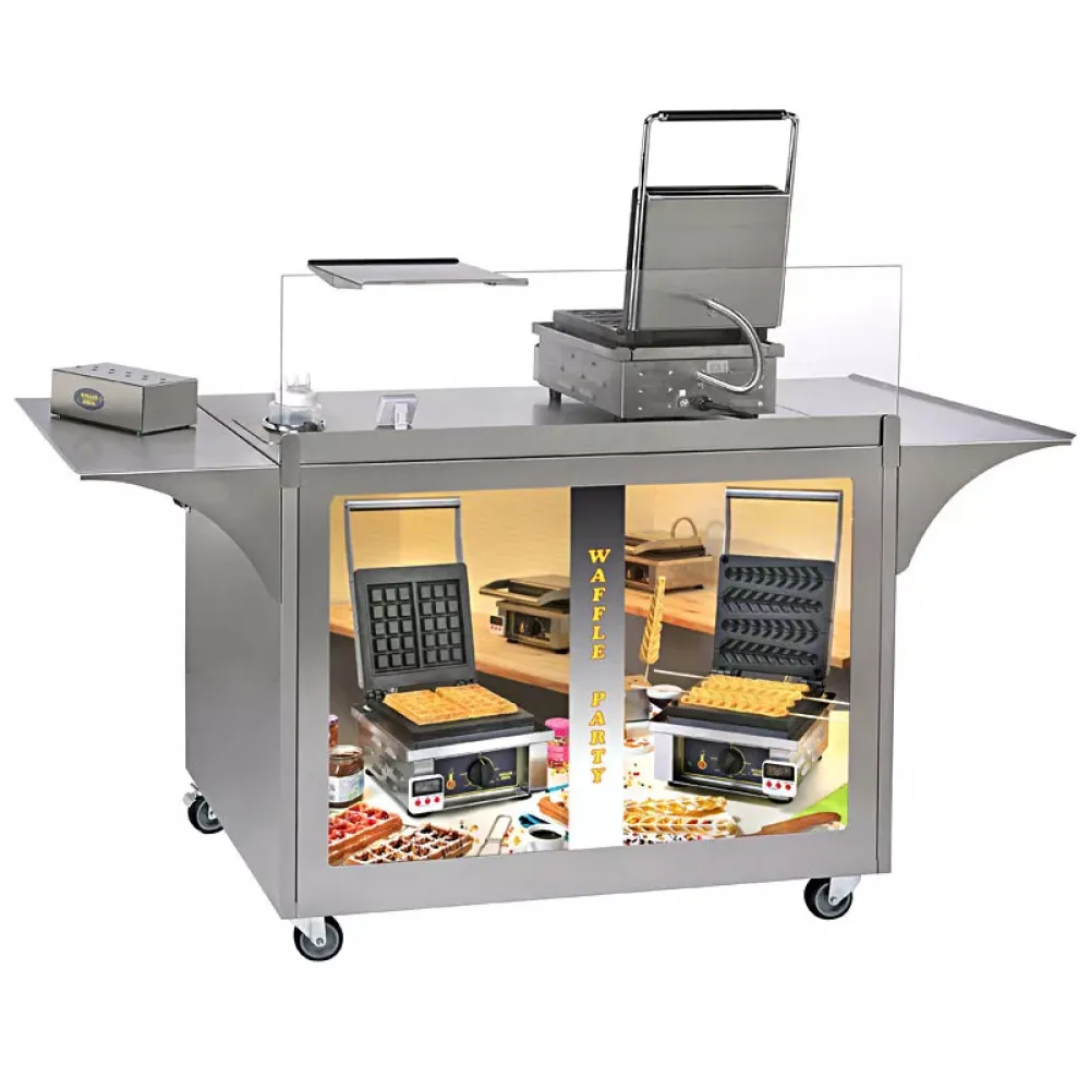 Roostevabast terasest vahvlite müügikäru MG-02