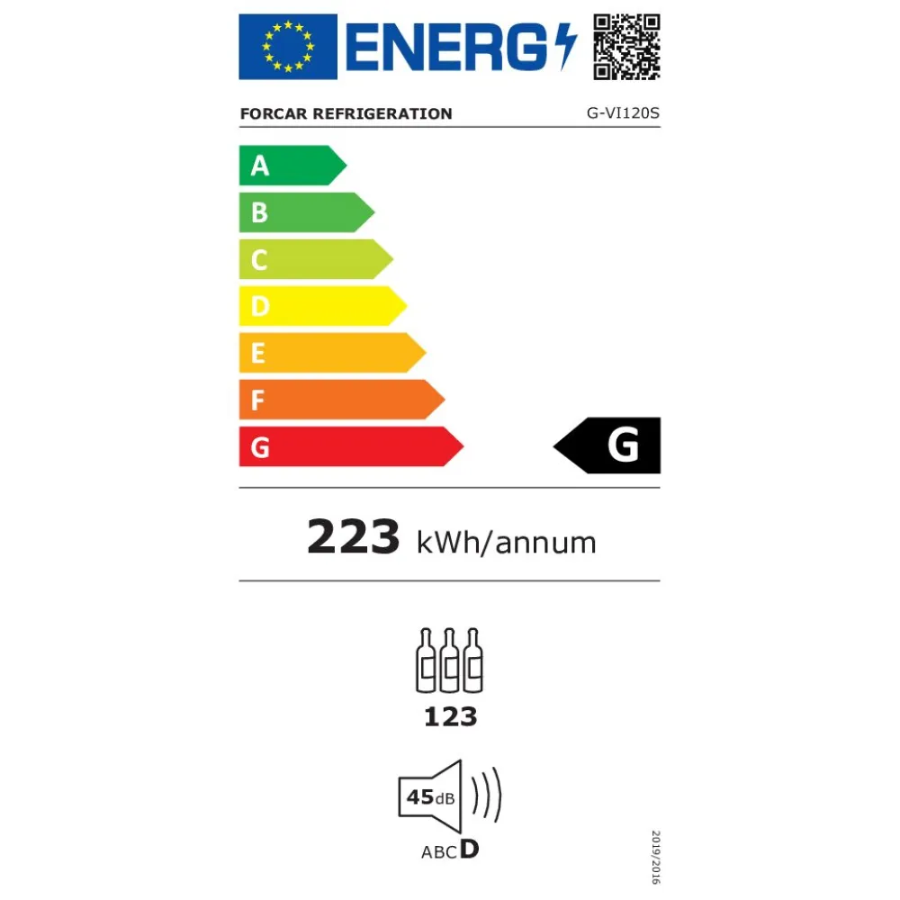Premium Vīna Ledusskapis Glass Line G-VI120S