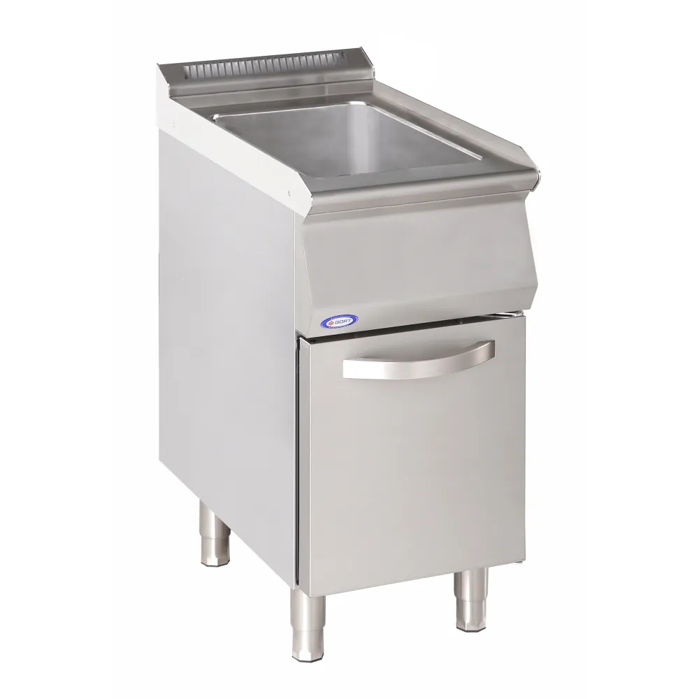 Kampinis stalas su kriaukle ir reguliuojamomis durelėmis 400 x 730 x 850 mm