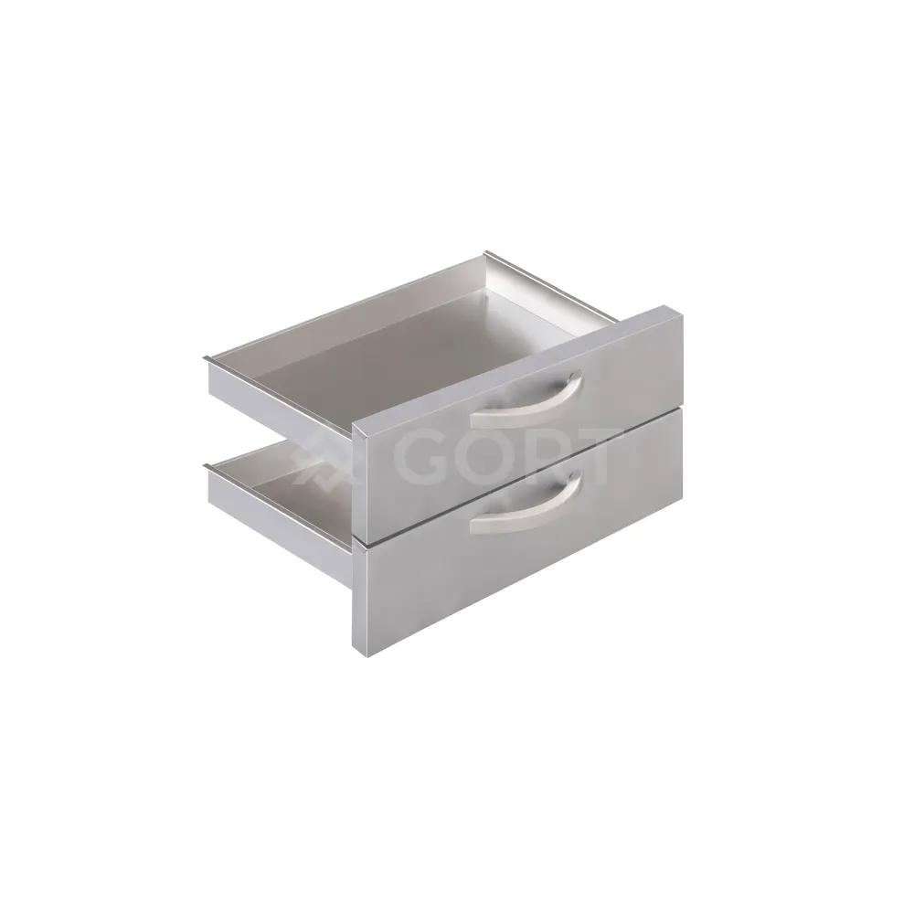 Stalčiai 2 x GN2/1-100 mm, 800 mm