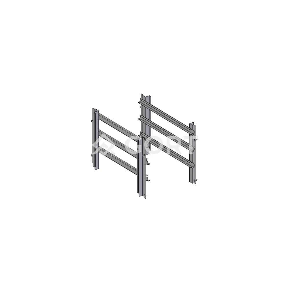 Stalčiai GN1/1-100 mm su 3 bėgeliais
