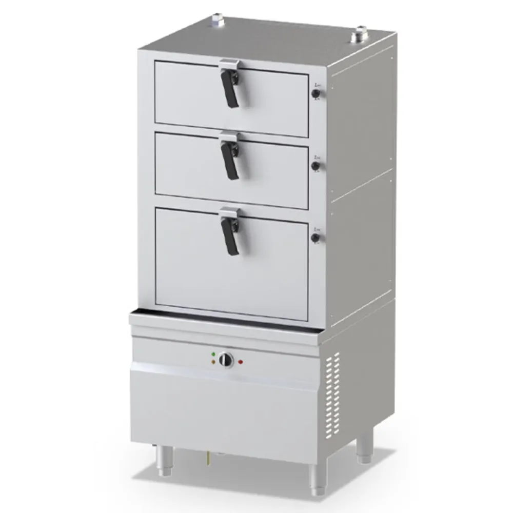 Professional Three-Chamber Electric Steam Boiling Pan