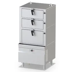 Kolme kambriga elektriline aurukeetmispott