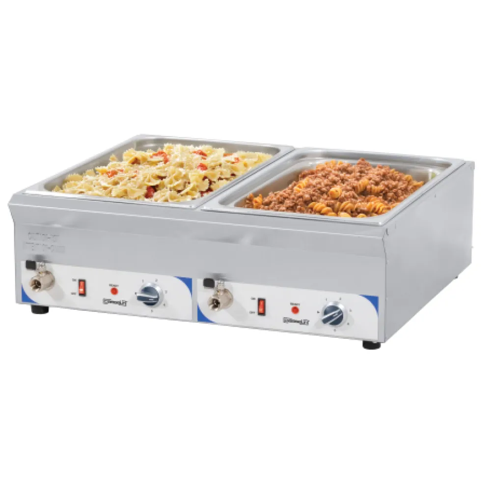 Karstais marmīts 2 GN1/1 ar 2 krāniem