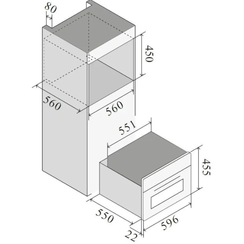 Ilve BC645SNTC 40L Šoka Saldēšanas Kamera