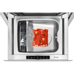 Läikivast mustast karastatud klaasist sisseehitatud vaakumpakendamise masin, 60 cm Ilve VM615S