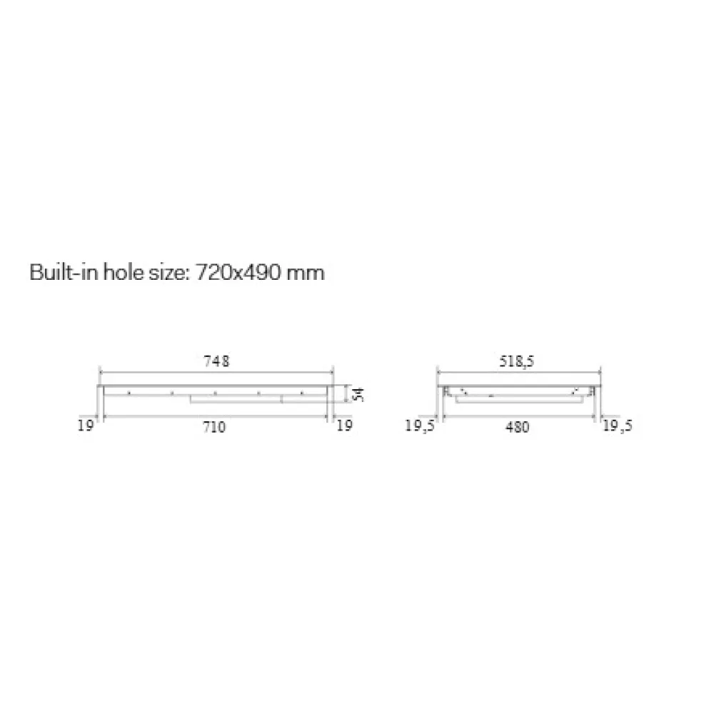 Indukcijas plīts virsma HCBI754TC 75 cm - Elegance un Funkcionalitāte