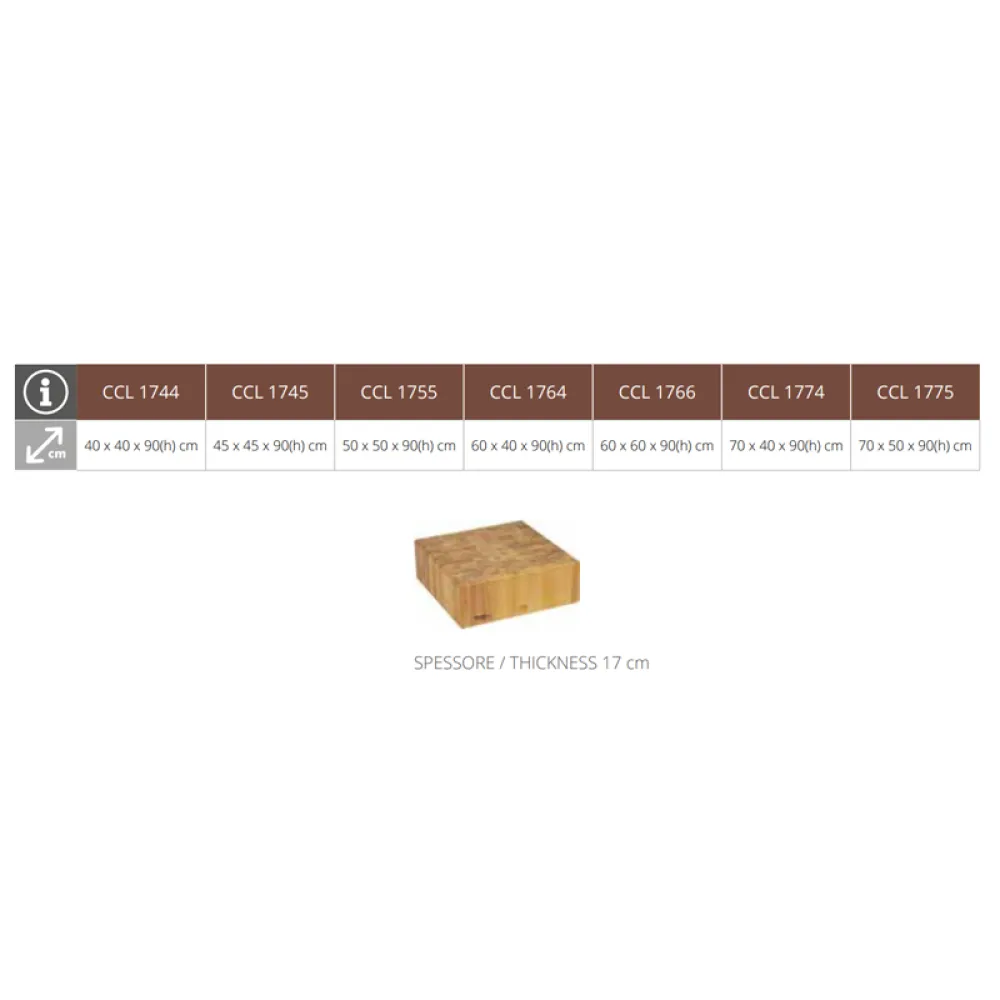 Mėsininko blokas 40x40 cm CCL1744