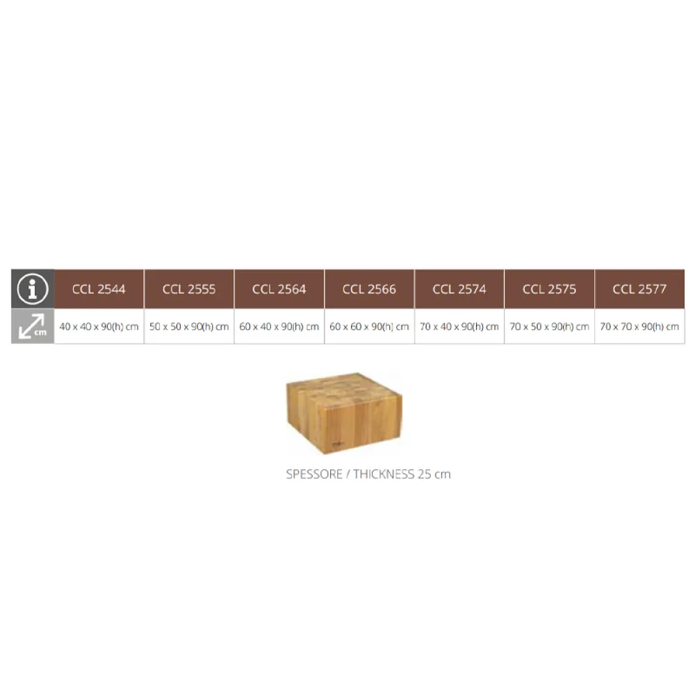 Tvirtas mėsininko blokas 25 cm