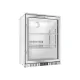 Baro šaldytuvo-vitrinis 133L iš plieno