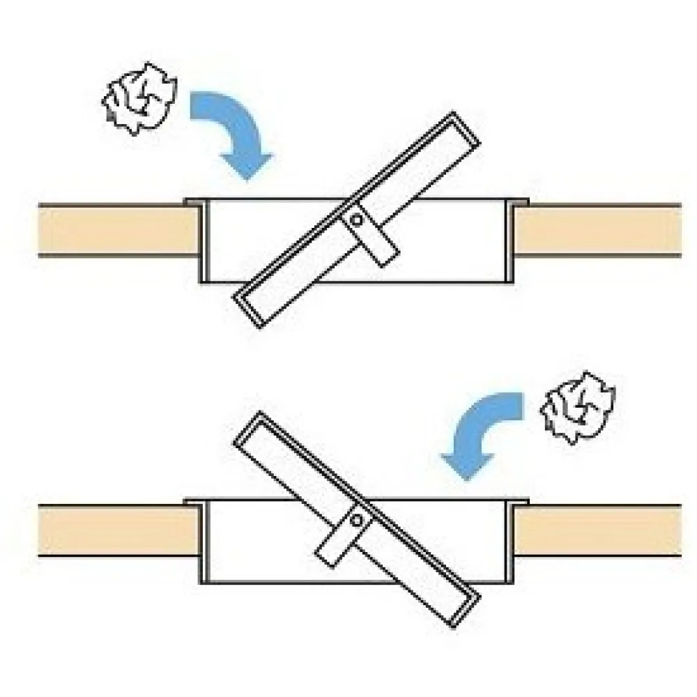 Prabangus nerūdijančio plieno atliekų dėklo dangtis