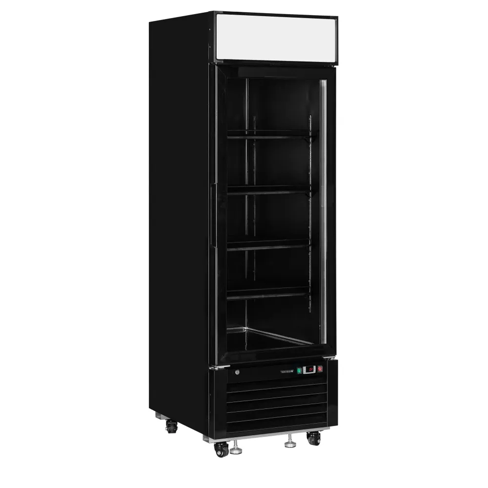 Premium 405L Display Freezer - Sleek Black