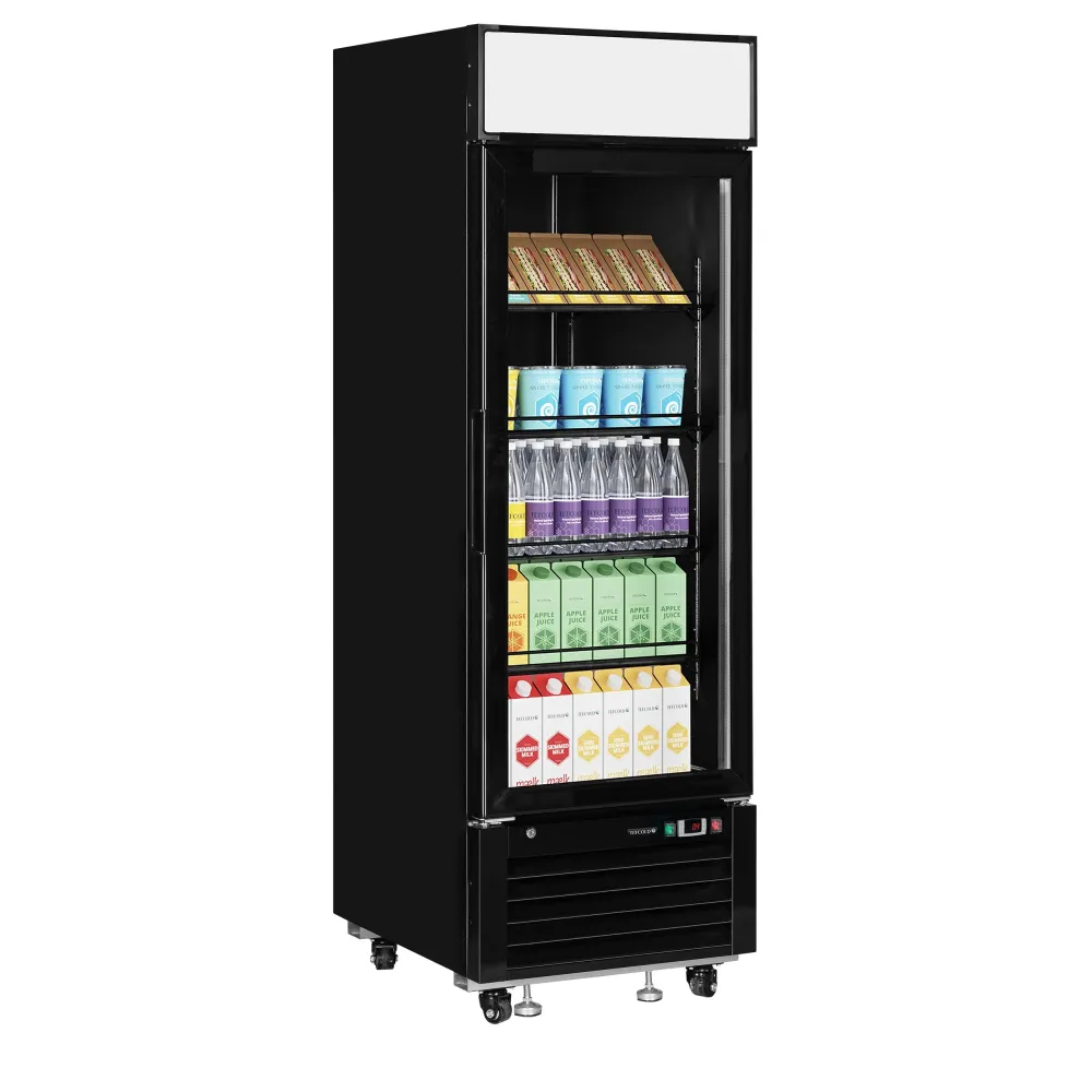 Premium 405L Display Freezer - Sleek Black