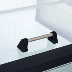 Sügavkülmik-külmikvitriin 860L, must