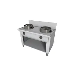 Gaasiga WOK pliit neutraalse kapiga 1000x700mm LS02100070BA