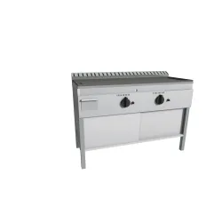 Elektriline sile grillpind liuguste ja kapiga FRY-TOP FTSPS/126EK.BC