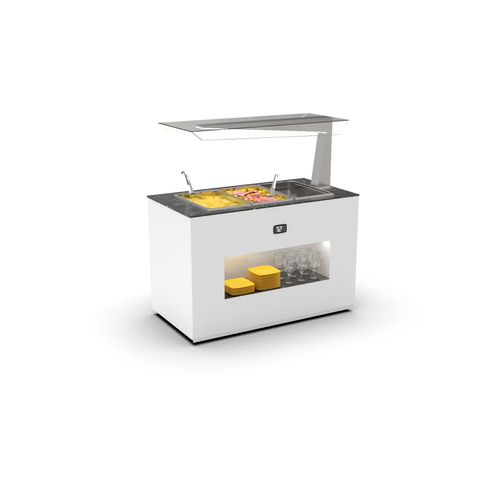 Электрический подогреваемый буфет BUB150A для гастрономических ёмкостей