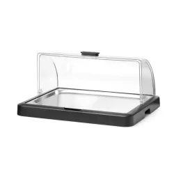 Külm esitlusmarmiit rullkaanega 460×355×(H)220 mm, must