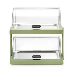 Topelt külm vitriinimarmiit roll-top kaanega 480×355×(H)480 mm, roheline