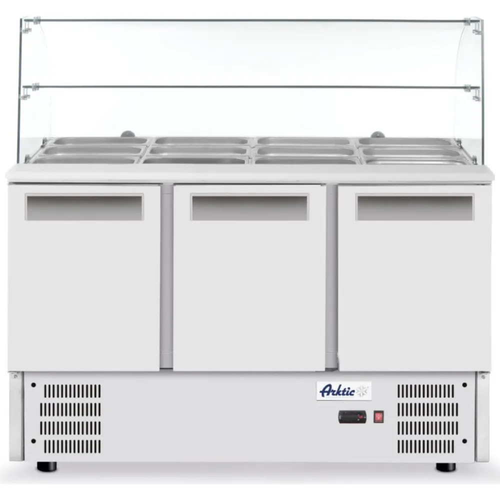 3-ukseline jahutatav tööpind klaasüleehitusega