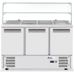 3-ukseline jahutatav tööpind klaasüleehitusega