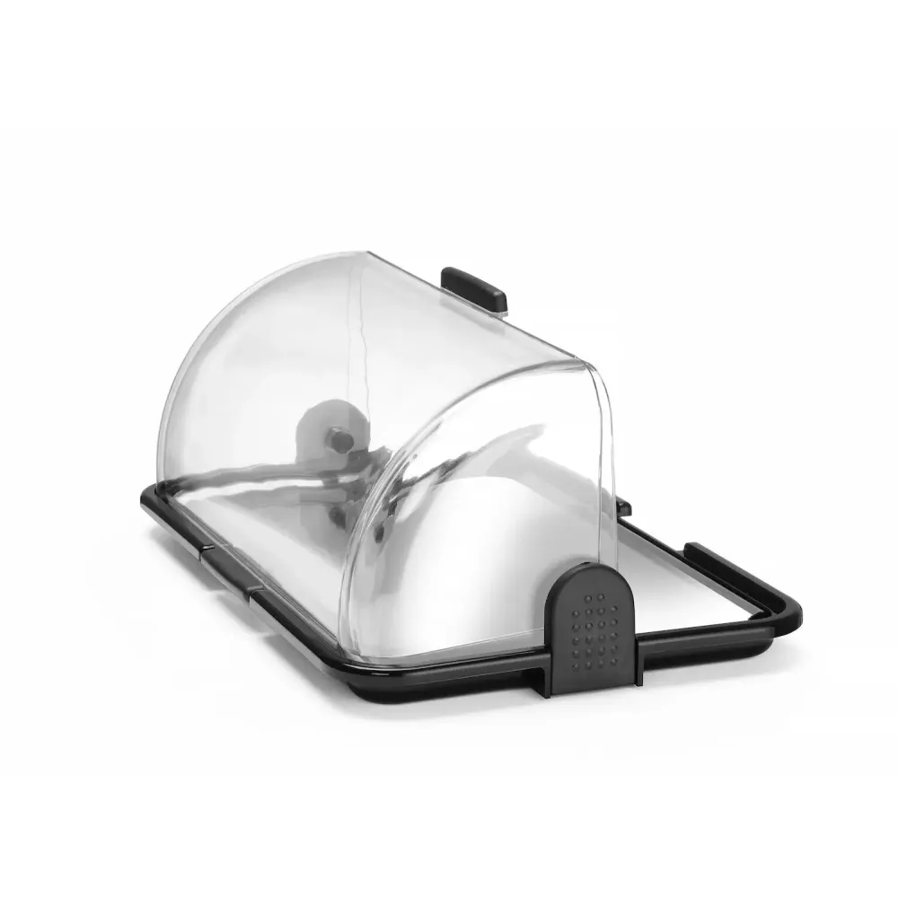 Väike rolltop-tüüpi vitriin, kahefunktsiooniline