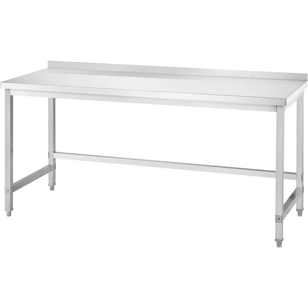 Roostevabast terasest laud ilma riiulita 800 × 600 × 850 mm (671086)