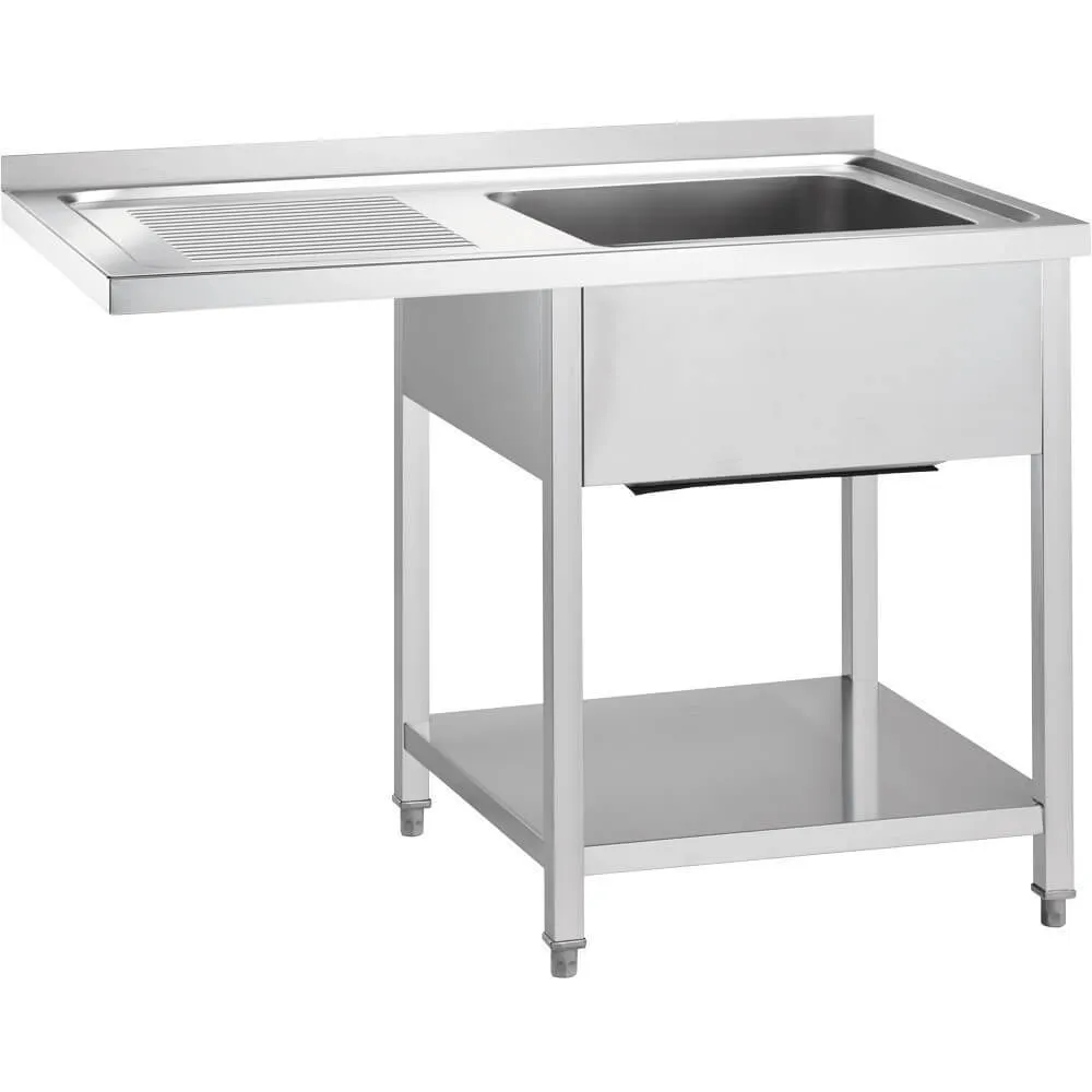 Kapp ühekambrilise valamuga ja kaetava tööpinnaga (L) 1000 / (W) 700