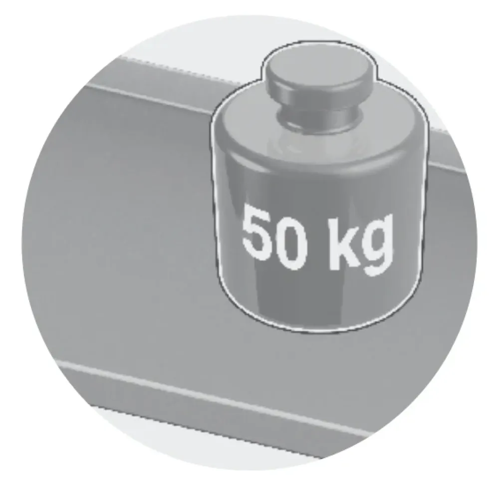 Seinariiulite süsteem 1200-4 ühe riiuliga (LSX1-120/40/30)