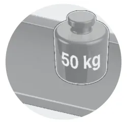 Seinariiulite süsteem 500-3 ühe riiuliga